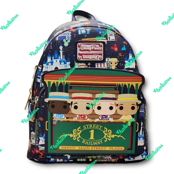 DISNEY PARKS DAPPER DANS LOUNGEFLY BACKPACK - Picture 1 of 8